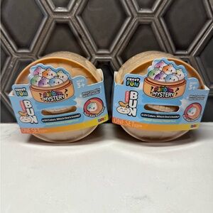 Lot of 2 Squishy Bun Rainbow Mystery NEW UV  Dumpling Five Below New Sealed